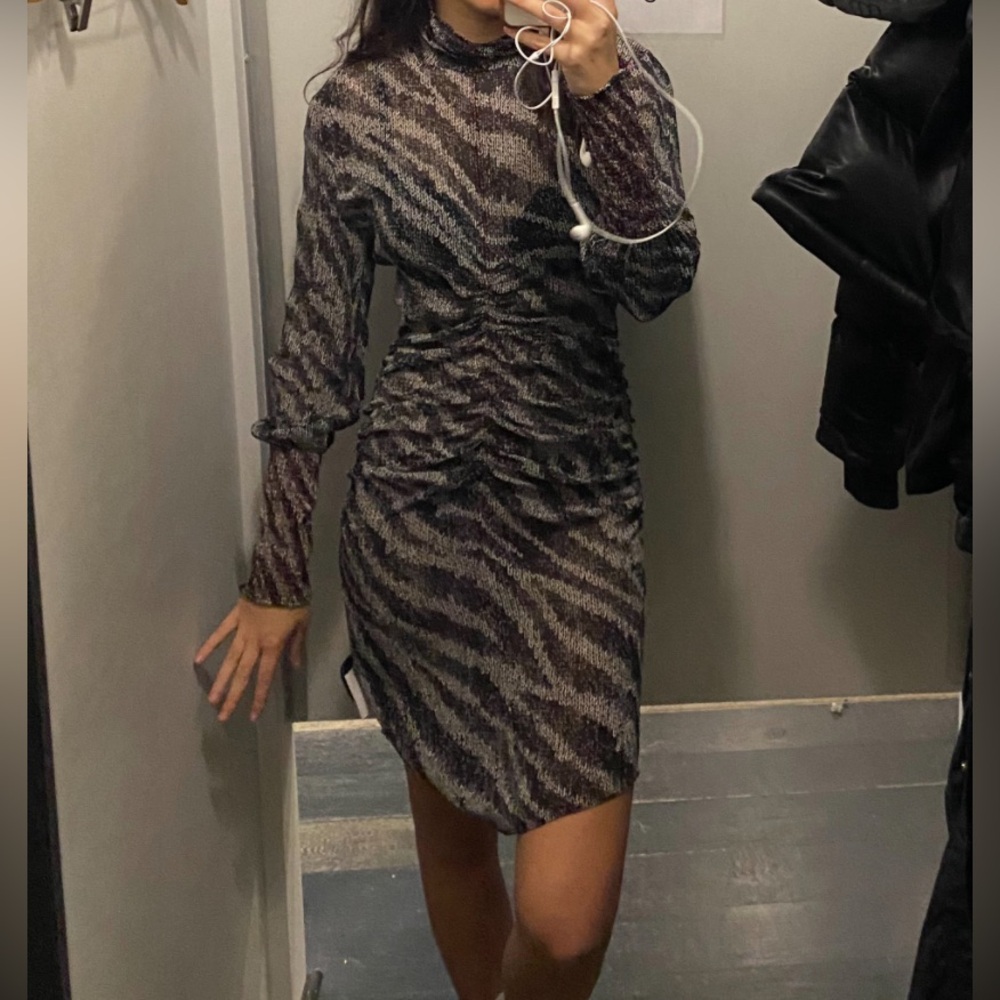 Rag & Bone | Mini Dress | Size 2 | Zebra print Sheer | Women’s